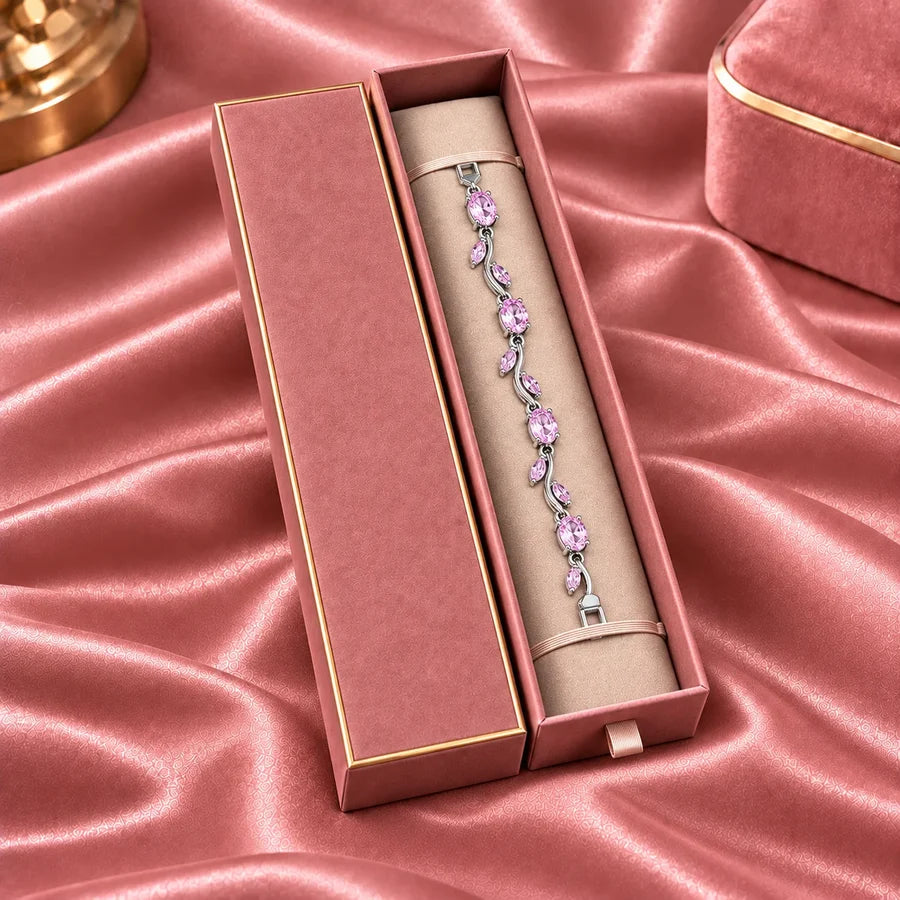 Tulip Bracelet – Gold (Pink)