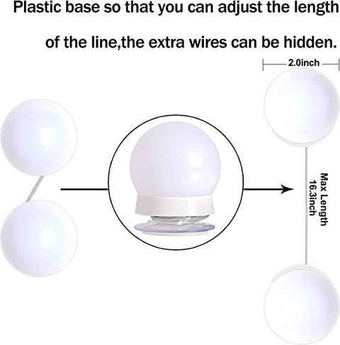 LED Mirror Lights Make Up Vanity Mirror Light with 10 Light for Makeup Dressing Table