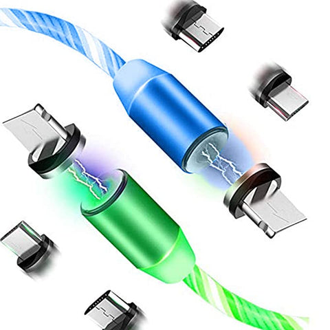 Rgb magnetic charging cable