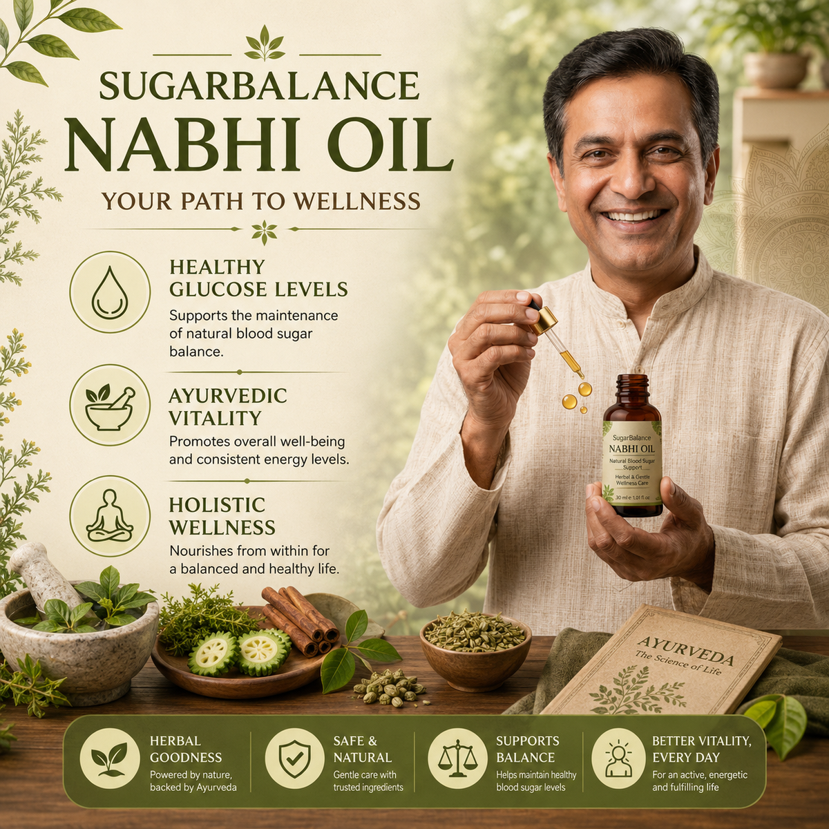 Sugar Control Nabhi Oil