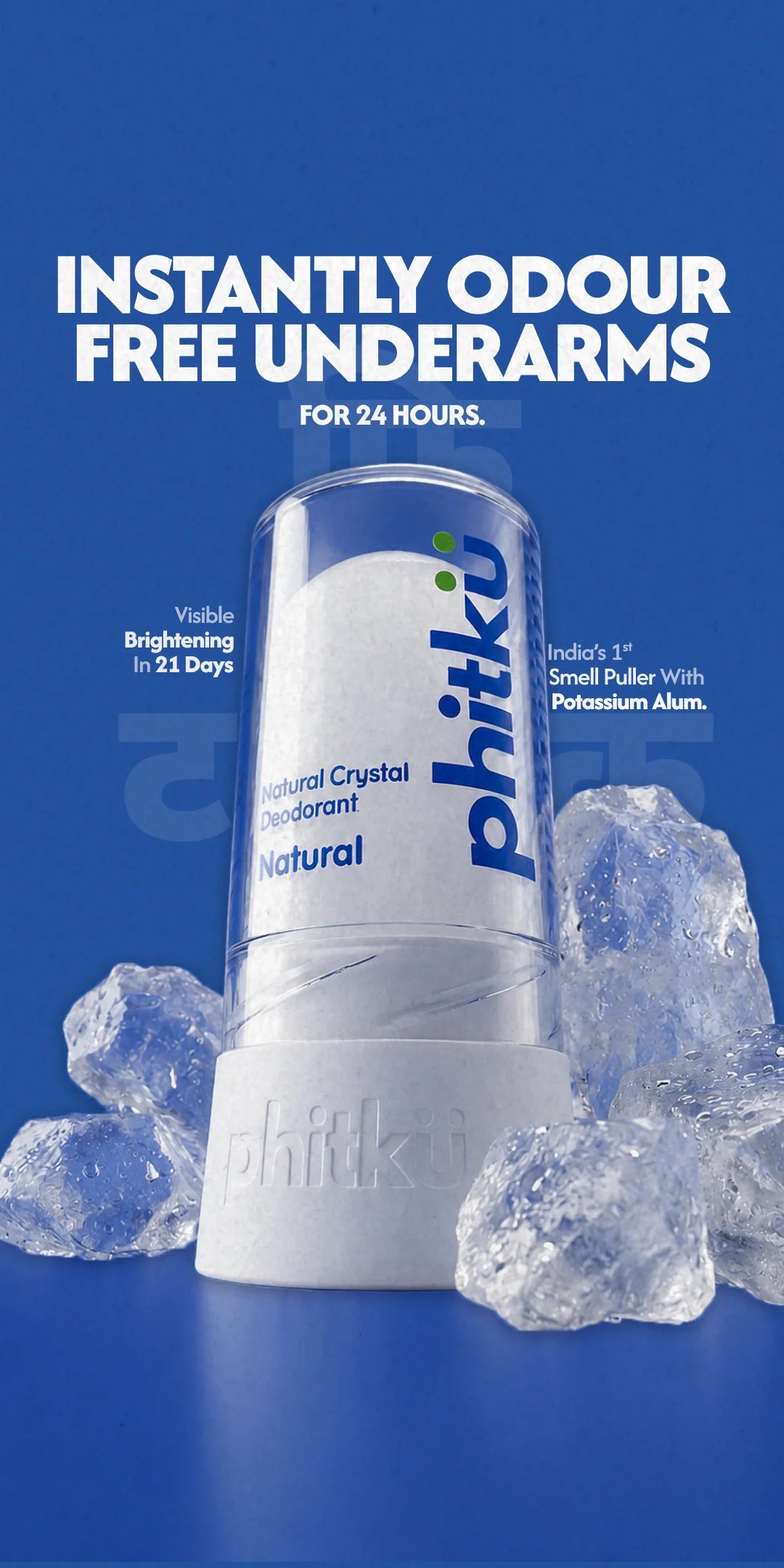 Alum Infused Crystal Roll-On Stick - Natural